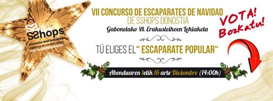 VII Concurso de escaparates de Navidad en San Sebastián